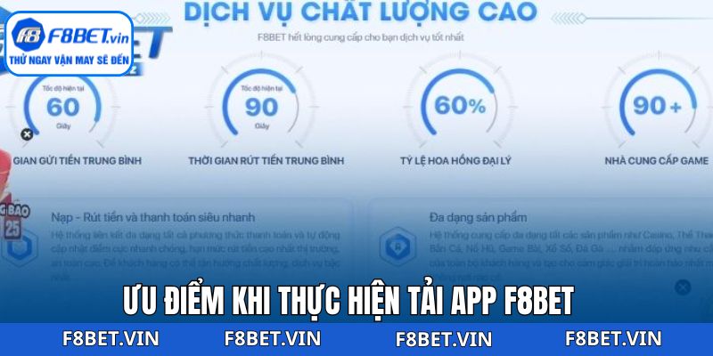 Lợi ích khi người dùng tải app F8bet
